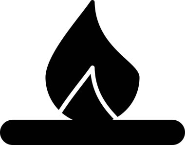 Yanıyorum. Web simgesi basit illüstrasyon 