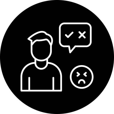 Doğru ya da yanlış ikon. Basit tasarım