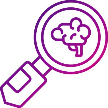 Büyüteçle araştırma konseptinin temel doğrusal resmi