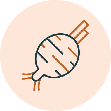 Pancar kökü. Web simgesi basit illüstrasyon