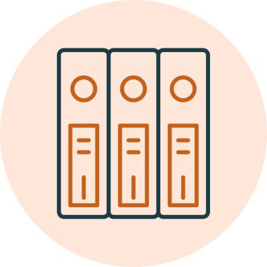 Klasörler. Web simgesi basit illüstrasyon