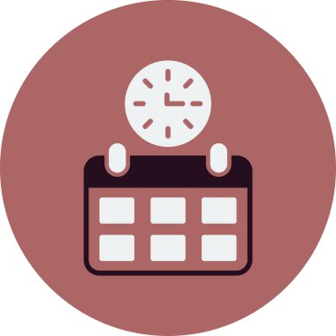 saat, saat, simge vektör illüstrasyonunu izle