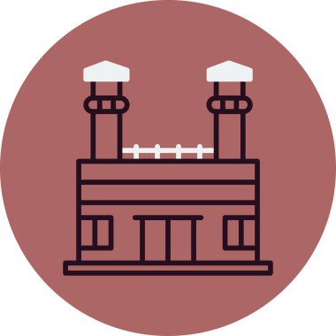 Hapishane simgesi vektör illüstrasyonu 
