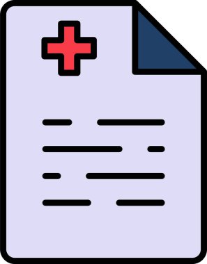 Sağlık Sigortası pano simgesi, vektör illüstrasyonu