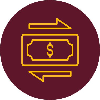 Değiş tokuş Web simgesi basit illüstrasyon