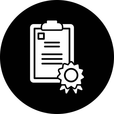 Sözleşmeli ağ simgesi, vektör illüstrasyonu