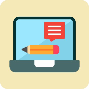 Geri besleme modern simgesinin vektör illüstrasyonu