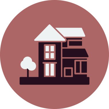 Modern yapı simgesinin vektör illüstrasyonu 