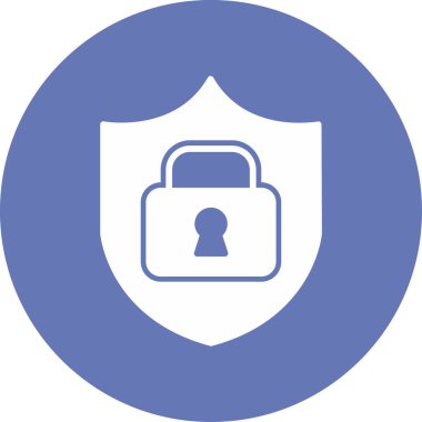 güvenlik simgesi vektör illüstrasyonu  