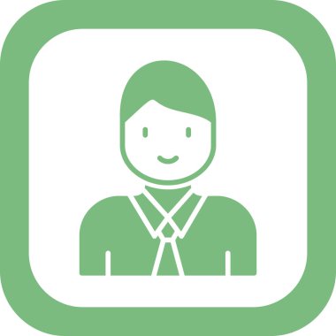 avatar. Web simgesi basit illüstrasyon 