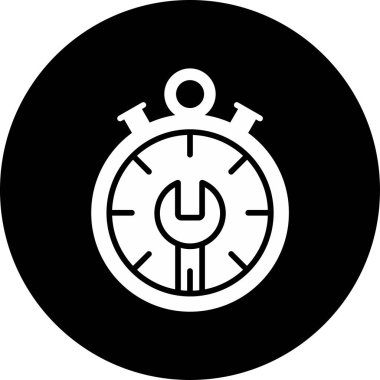 Zaman yönetimi simgesi vektör illüstrasyonu