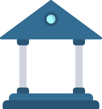 Banka web simgesi basit illüstrasyon 