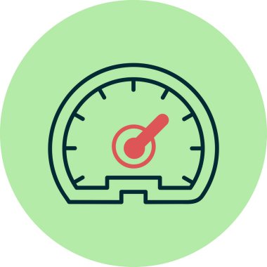 hız dometresi vektör illüstrasyonuName