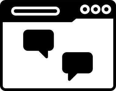 Sohbet mesajı vektör illüstrasyonu