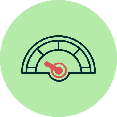 hız dometresi vektör illüstrasyonuName