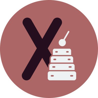 Küçük X harfi vektör çizimi