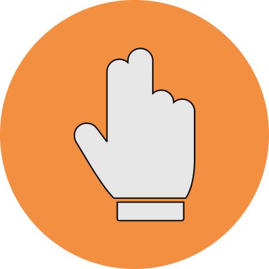 Sayıyorum. Web simgesi basit illüstrasyon