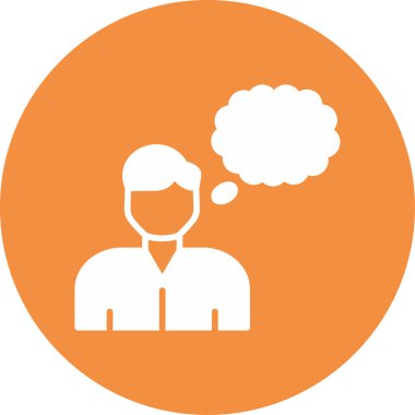 Hayal kurma web simgesi, basit vektör illüstrasyonu