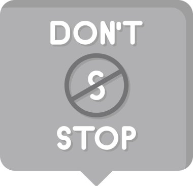 Simgeyi durdurma. Web simgesi basit illüstrasyon