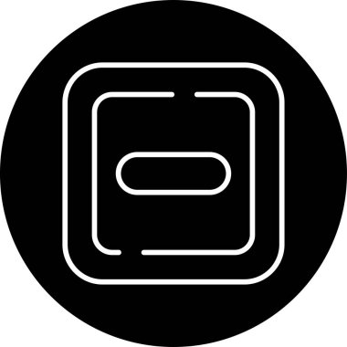 Girdi web simgesi vektör illüstrasyonu yok