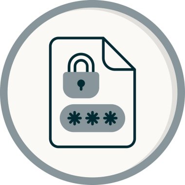 Bir belge simgesinin temiz ve basit vektör illüstrasyonu.