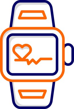 smartwatch simgesi, vektör illüstrasyonu basit tasarım