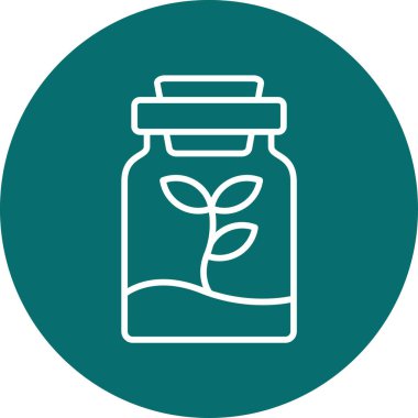 Floraryum. Web simgesi basit illüstrasyon 