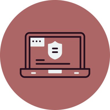 Web tarayıcı simgesi, vektör illüstrasyonu