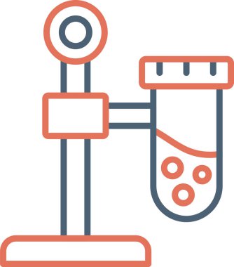 Kimyasal matara kimyasal ikonu - taslak biçimi