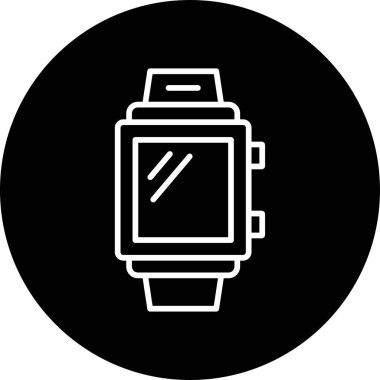 smartwatch simgesi, vektör illüstrasyonu basit tasarım