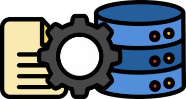 Etl. Web simgesi basit illüstrasyon