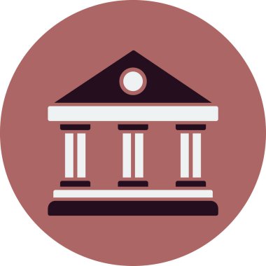 Belediye Binası web simgesi basit tasarım 