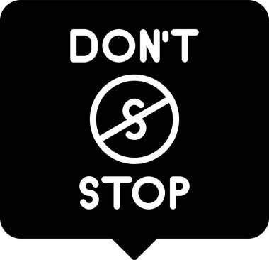 Simgeyi durdurma. Web simgesi basit illüstrasyon