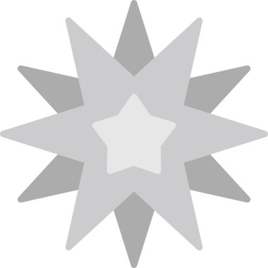 Yıldız simgesinin vektör illüstrasyonu 