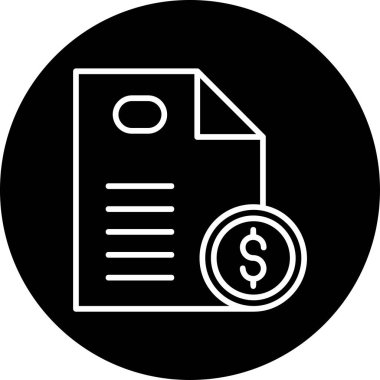 Bill simgesi, vektör illüstrasyonu basit tasarım