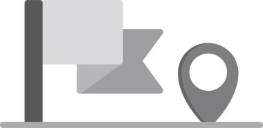 Kontrol noktası simgesi vektör illüstrasyon tasarımı