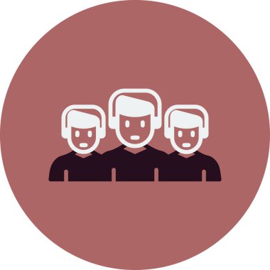 Takım. Web simgesi basit illüstrasyon