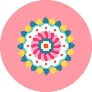 Mandala 'nın temel doğrusal görüntüsü, kutsal geometri kavramı