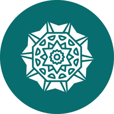 Mandala 'nın temel doğrusal görüntüsü, kutsal geometri kavramı