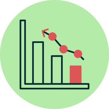 Pazar analiz simgesi vektör illüstrasyonu