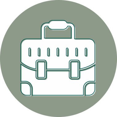 Çanta. Web simgesi basit illüstrasyon