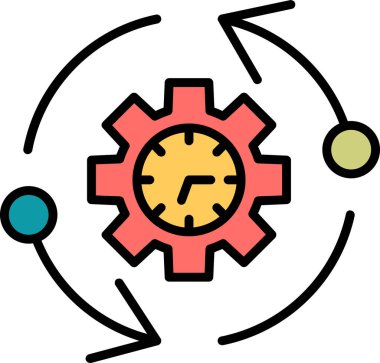 Verimlilik. Web simgesi basit illüstrasyon