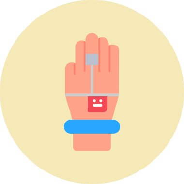 Taslak biçiminde elle hareket vektörü simgesi