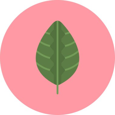 Yaprak. Web simgesi basit illüstrasyon 