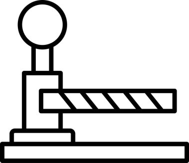 Bariyer ağ simgesi vektör illüstrasyonu