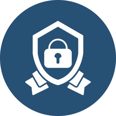 Koruma. Web simgesi basit illüstrasyon