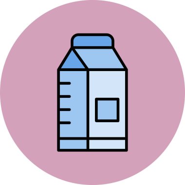  süt ağı simgesi basit illüstrasyon