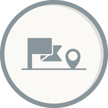 Kontrol noktası simgesi vektör illüstrasyon tasarımı