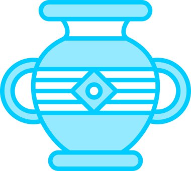 Vazo. Web simgesi basit illüstrasyon