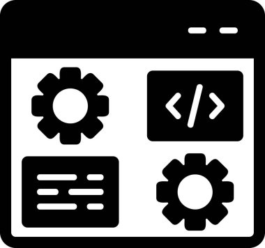 Gelişme. Web simgesi basit illüstrasyon